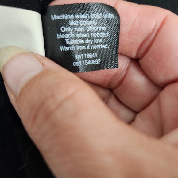 Lane Bryant 18/20 Black Button Up Cardigan Sweater 3/4 Short Sleeve - Picture 9 of 9